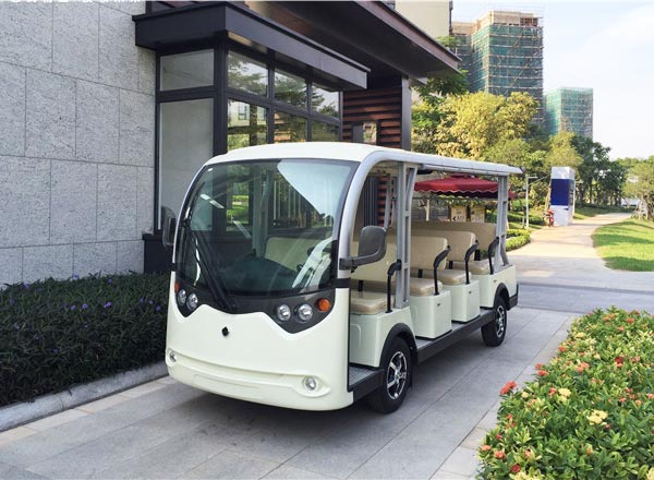 11座電動(dòng)封閉觀光車-園博園