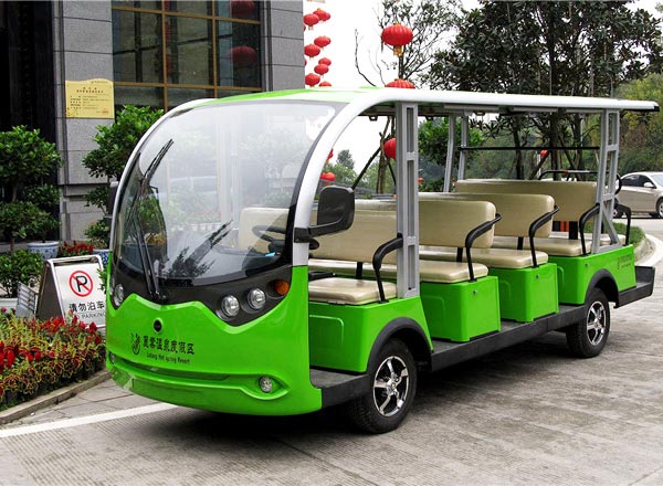 11座電動(dòng)封閉觀光車-酒店